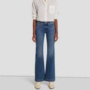 NWOT 7 for All Mankind Denim Flared Trousers Vintage Made in USA (like Dojo)